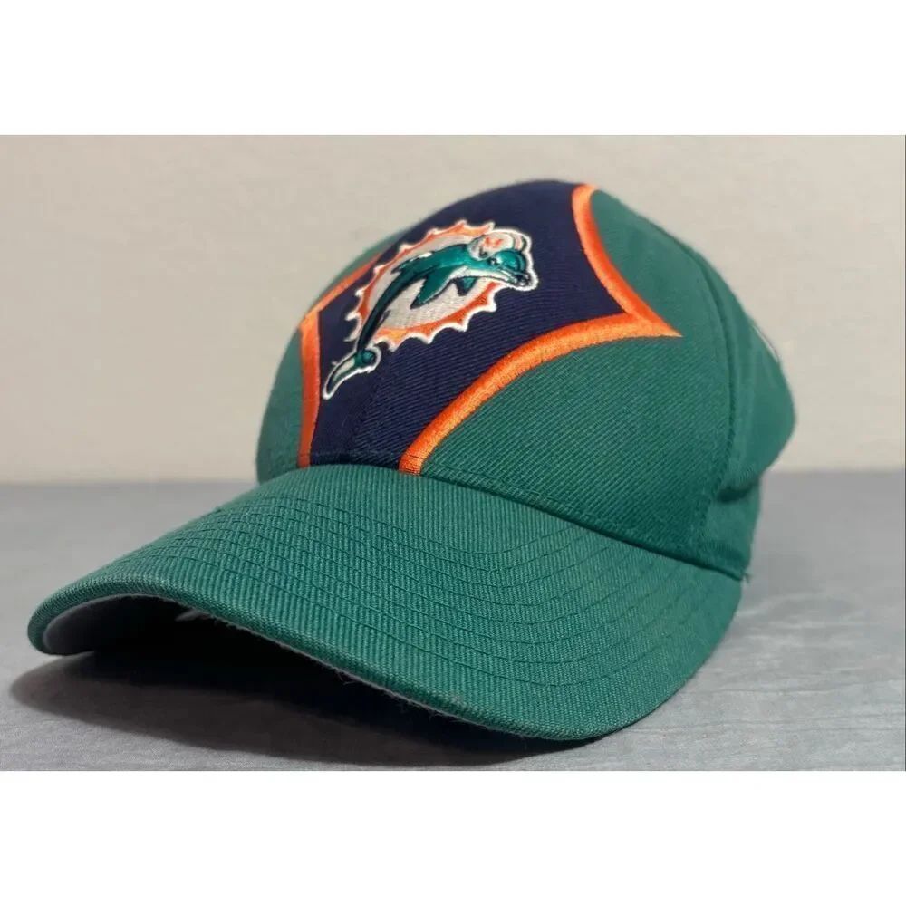 Vintage NFL Miami Dolphins Strapback Hat Starter Pro Line Adjust Wool Blend